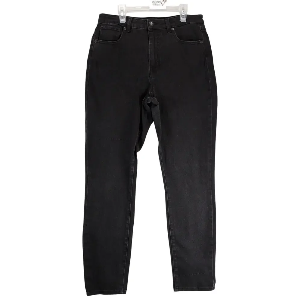 Faith Black Stretch Denim Jeans Women's 12 